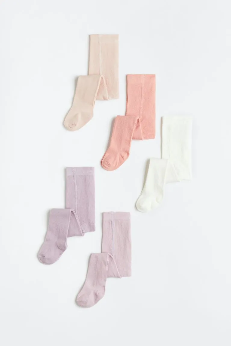 5 packs of H&M fine knit tights