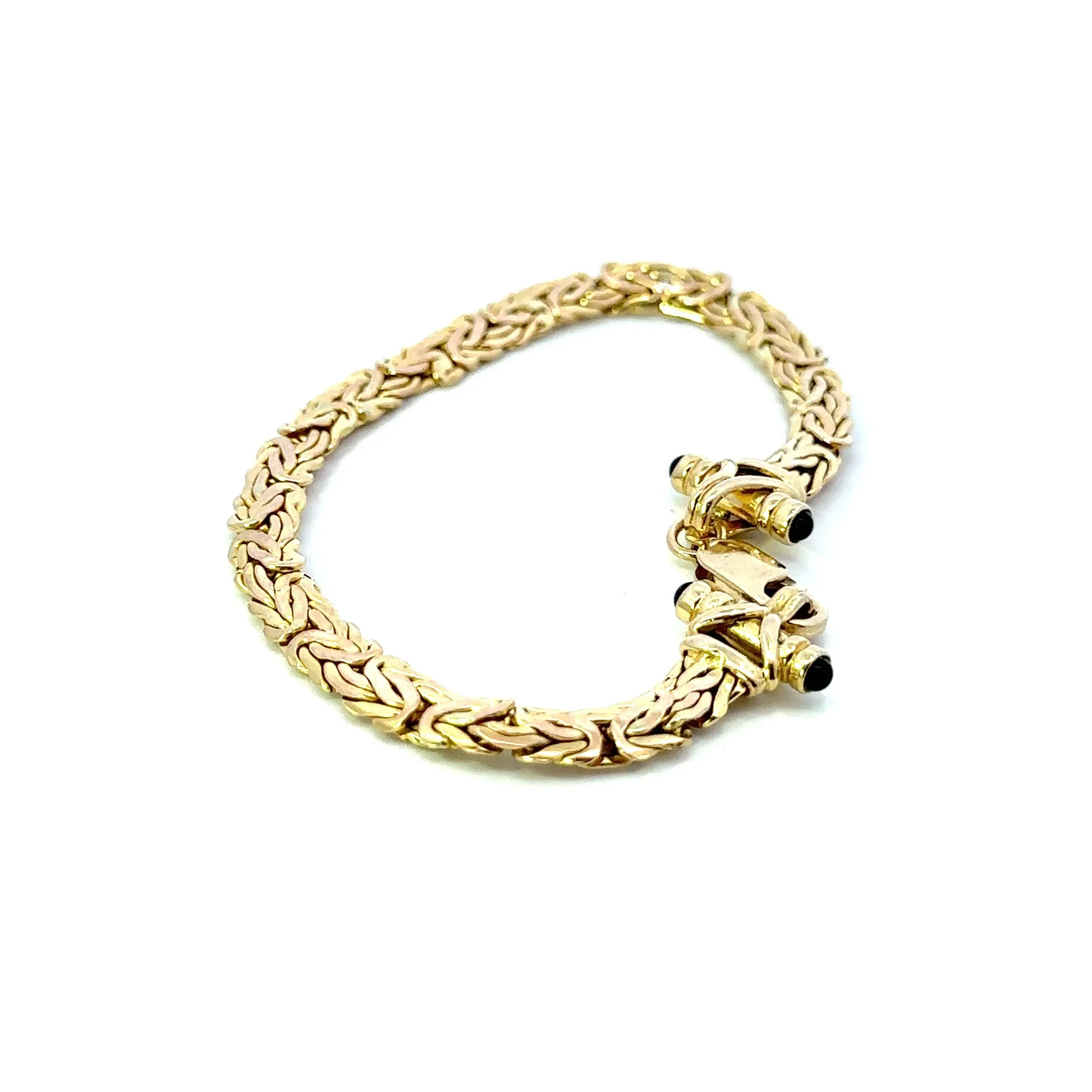 An Exquisite Yellow Gold Fancy Link Bracelet