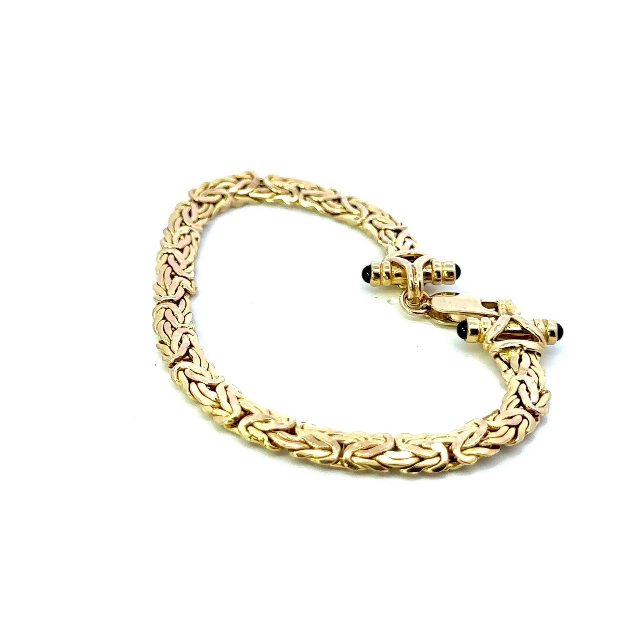 An Exquisite Yellow Gold Fancy Link Bracelet