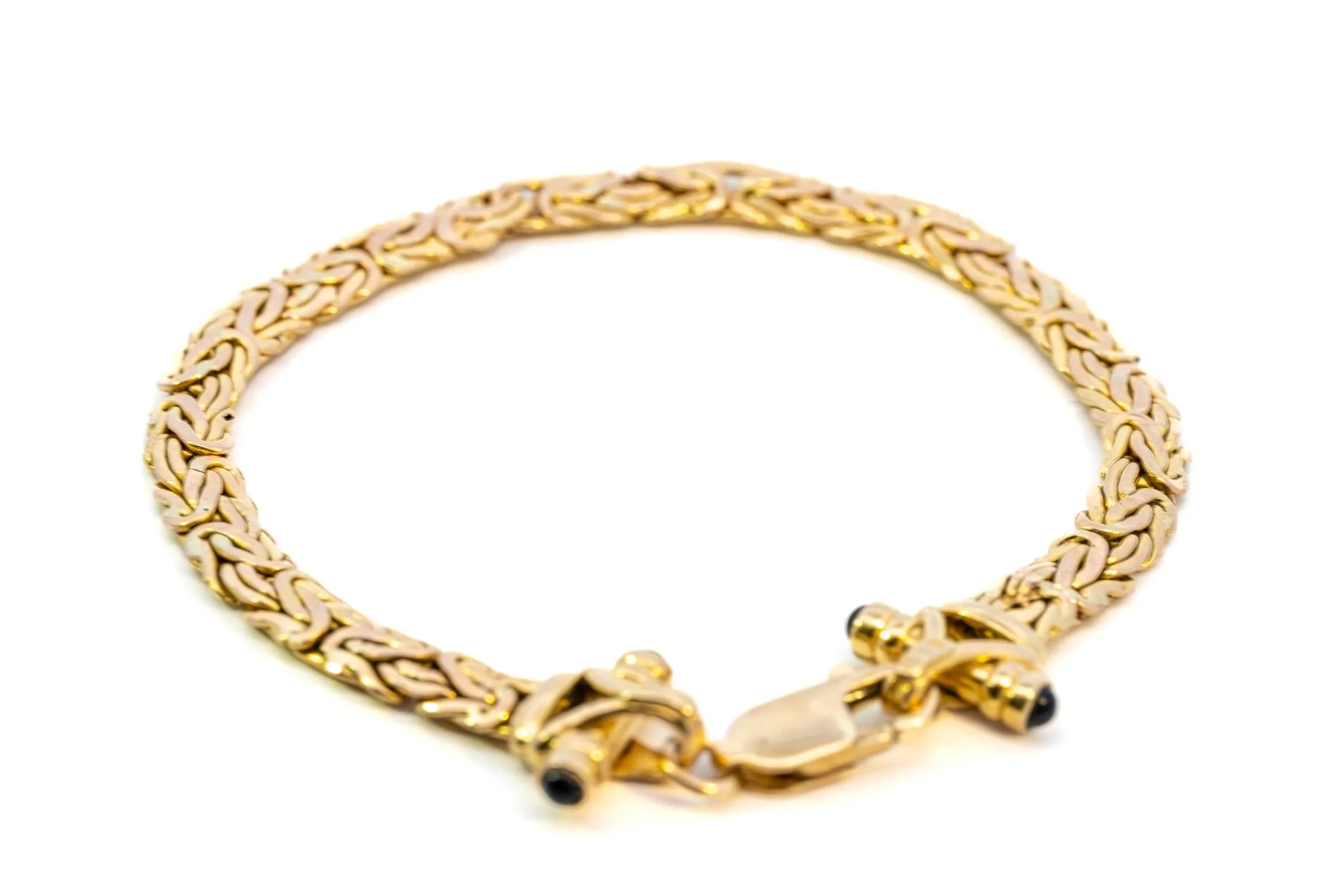 An Exquisite Yellow Gold Fancy Link Bracelet