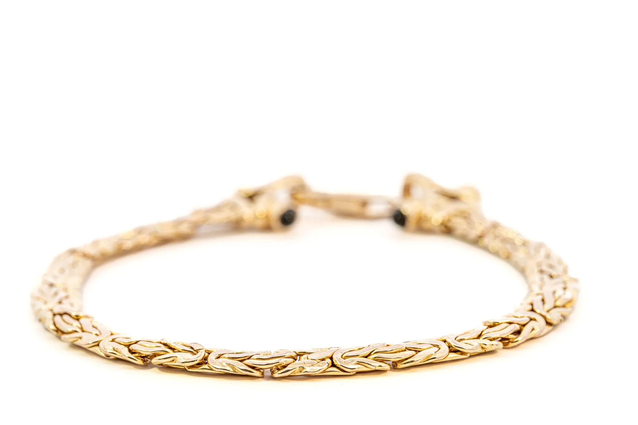 An Exquisite Yellow Gold Fancy Link Bracelet