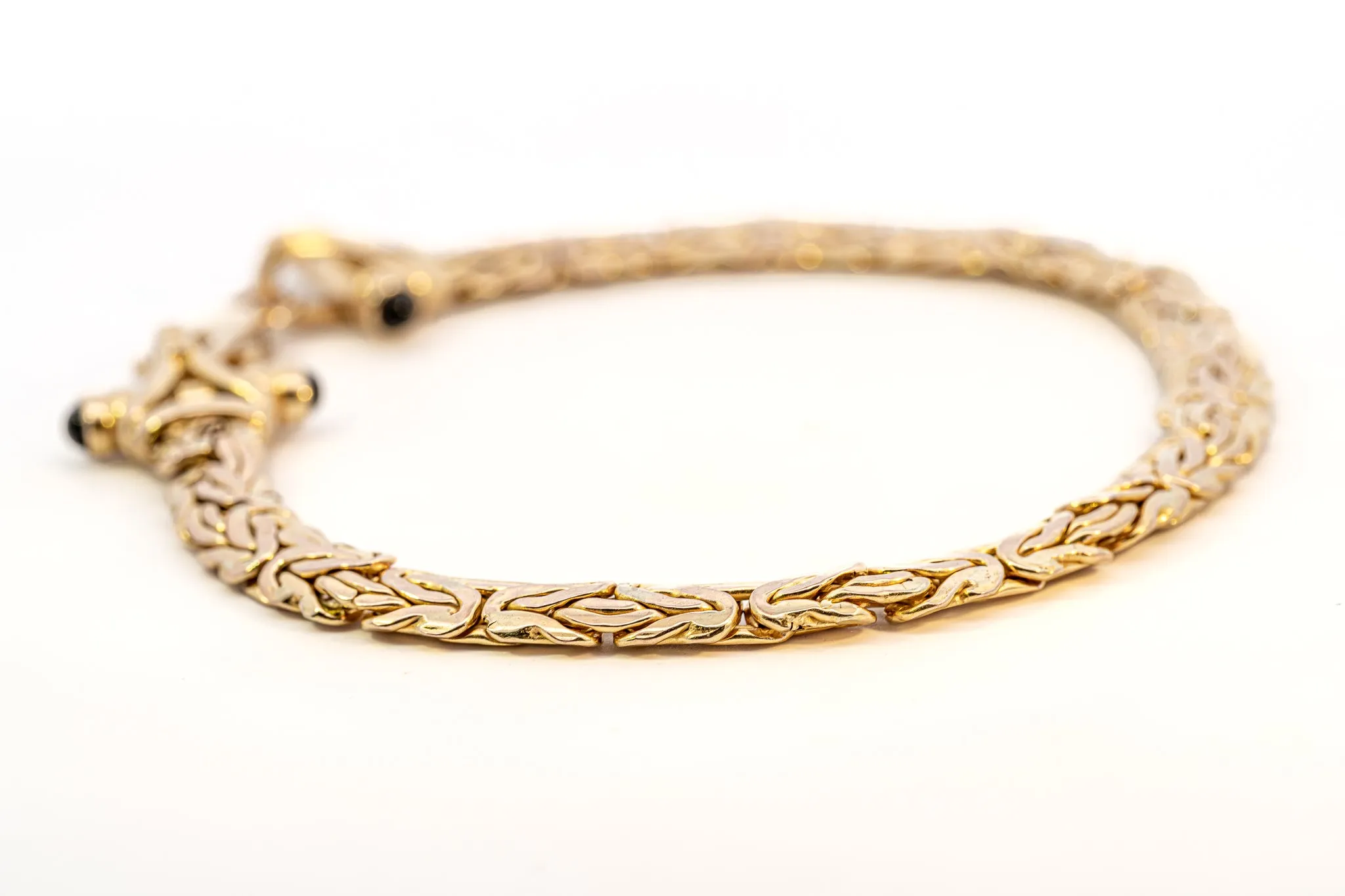 An Exquisite Yellow Gold Fancy Link Bracelet