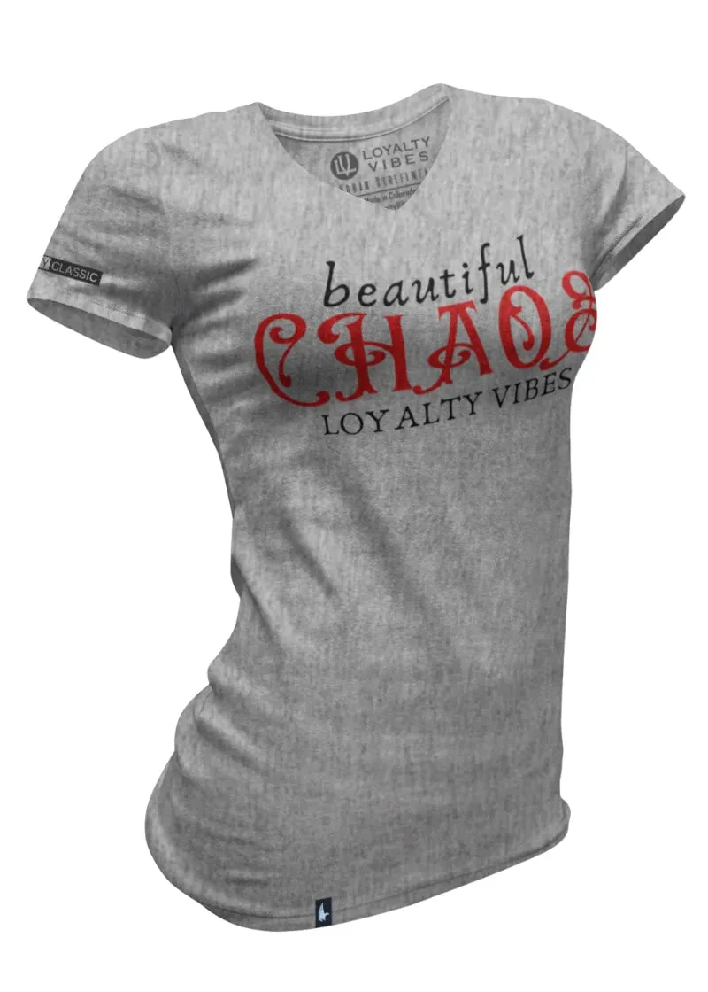 Beautiful Chaos V-Neck Tee