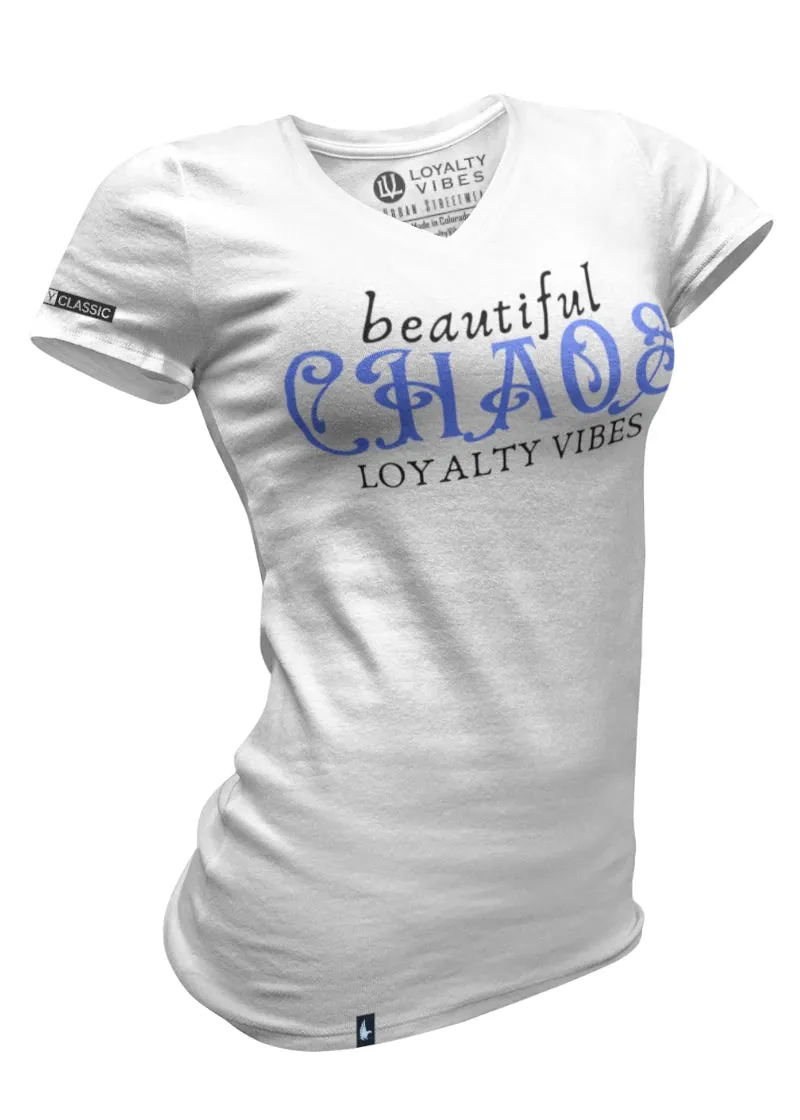 Beautiful Chaos V-Neck Tee