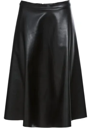 Bodyflirt faux leather skirt, black