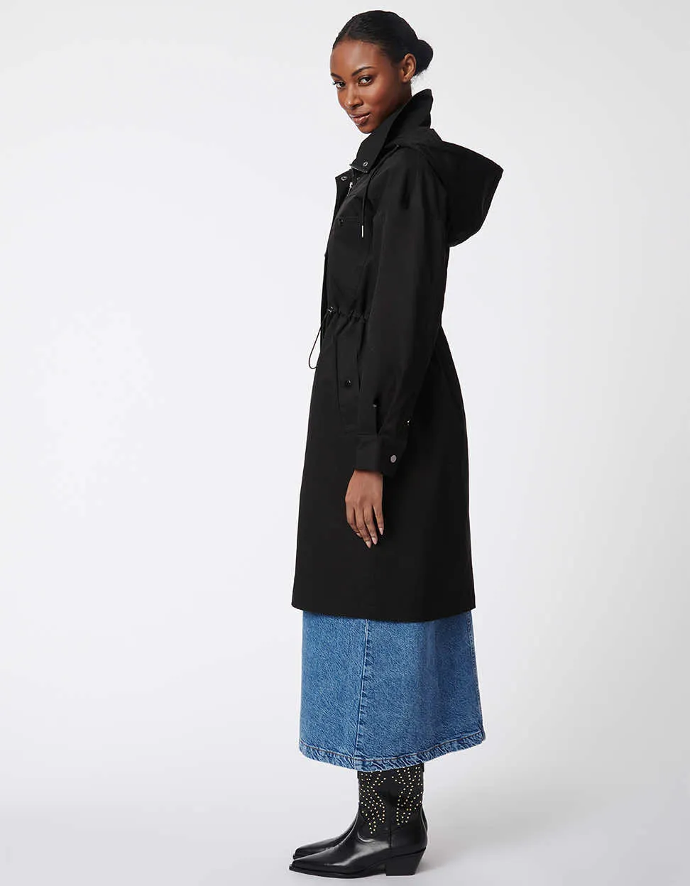 Bowery Drawstring Waist Trench