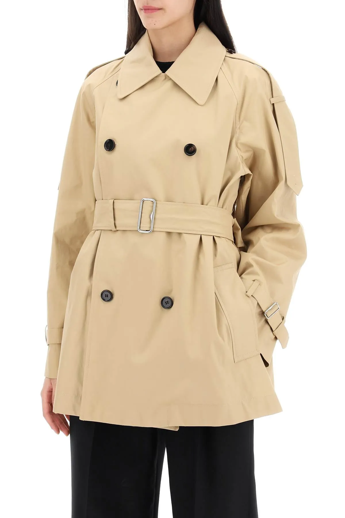 Burberry Double-Breasted Midi Trench Coat