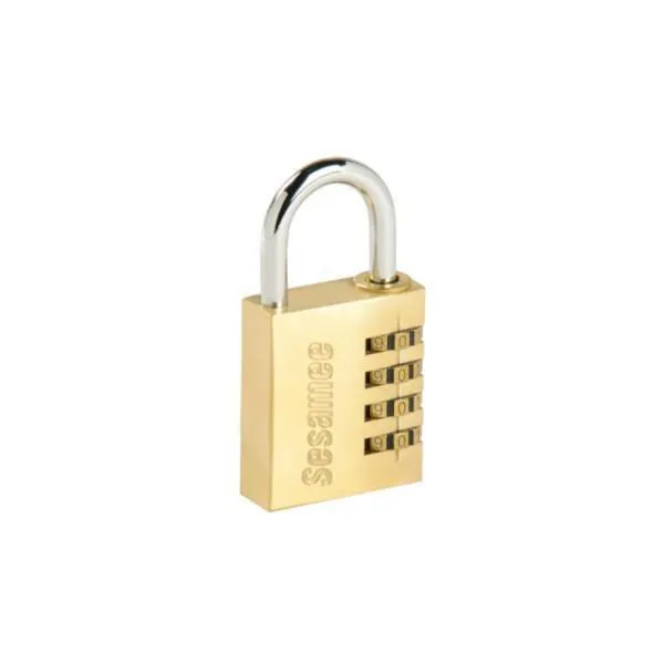 CCL - Sesamee DIY / 4-Dial 16540 Combination Padlock / 40mm / Gold