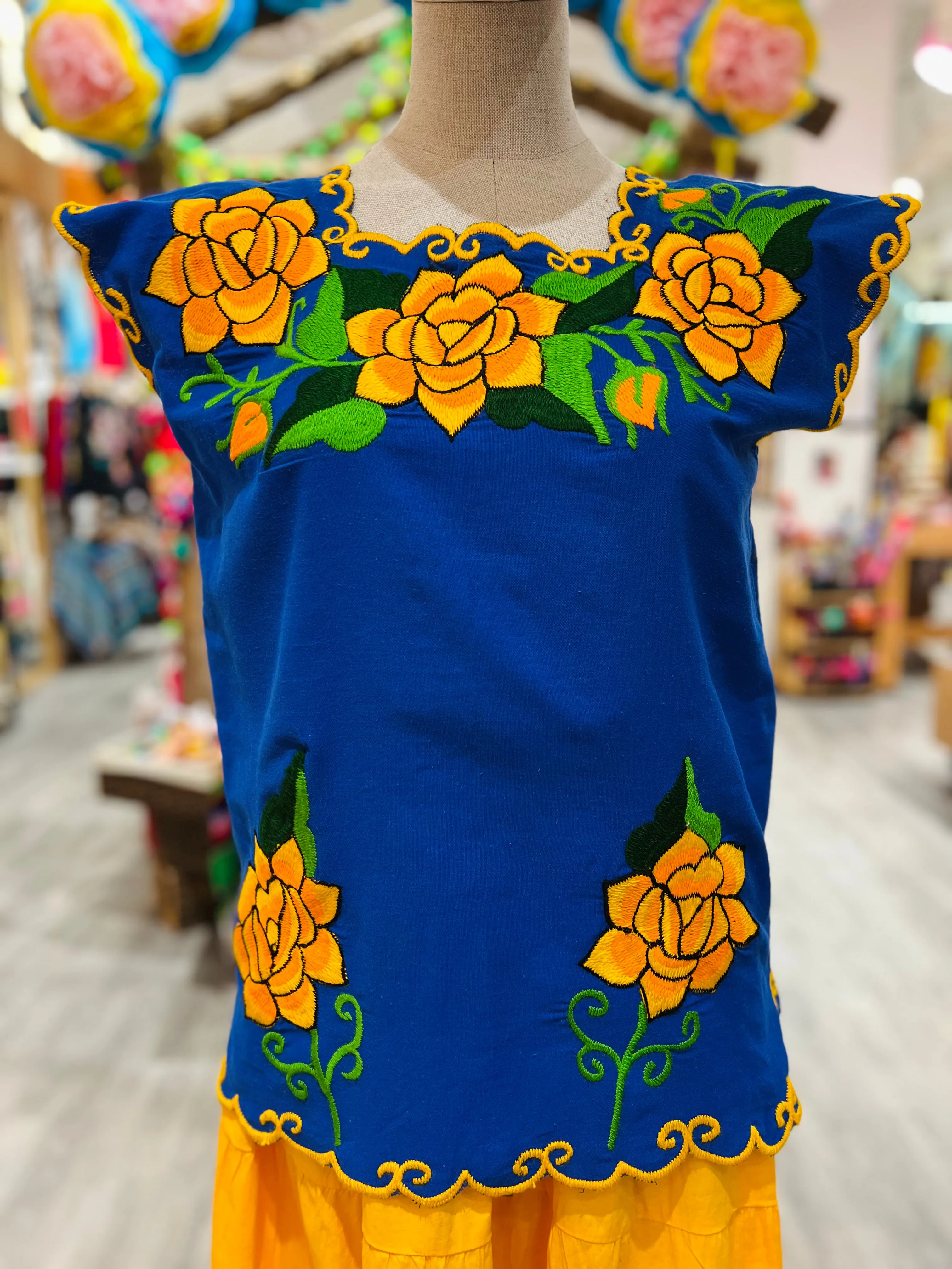 Chiapas "Flor" Blouse