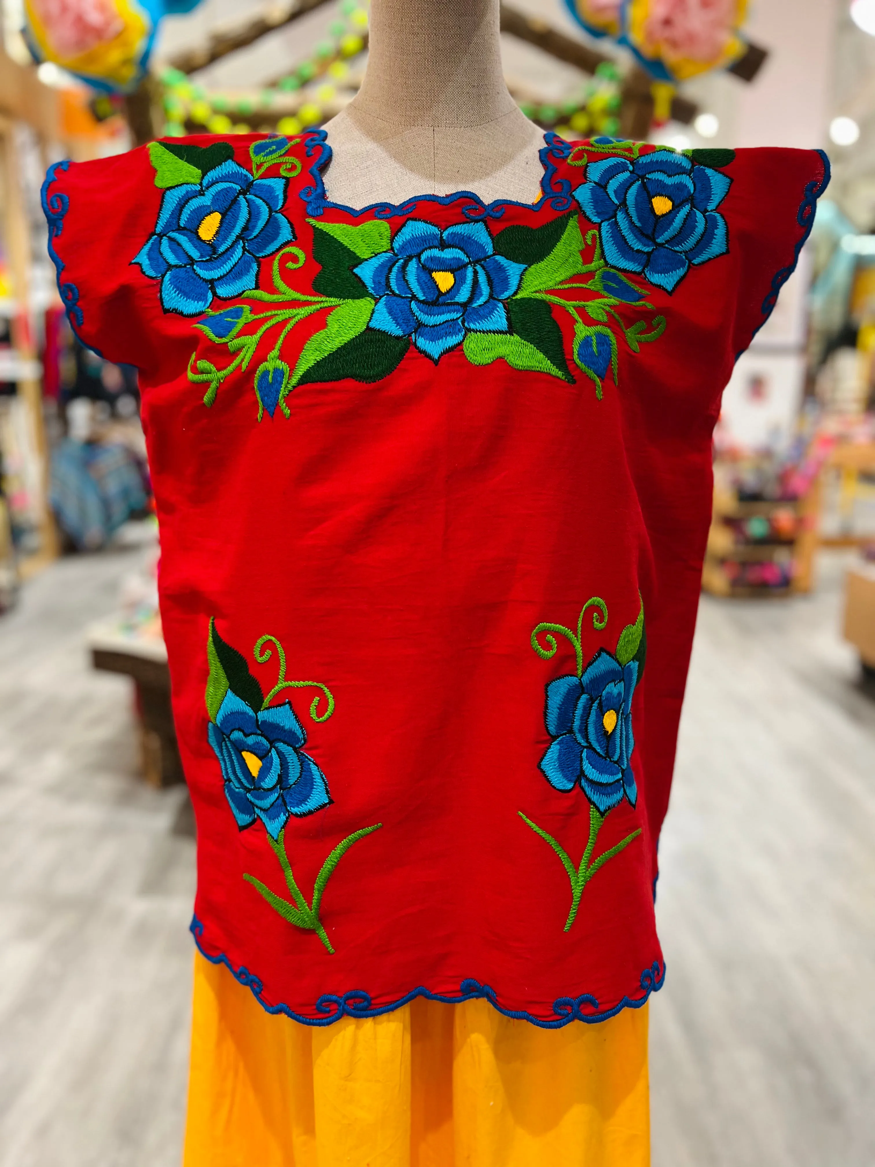 Chiapas "Flor" Blouse