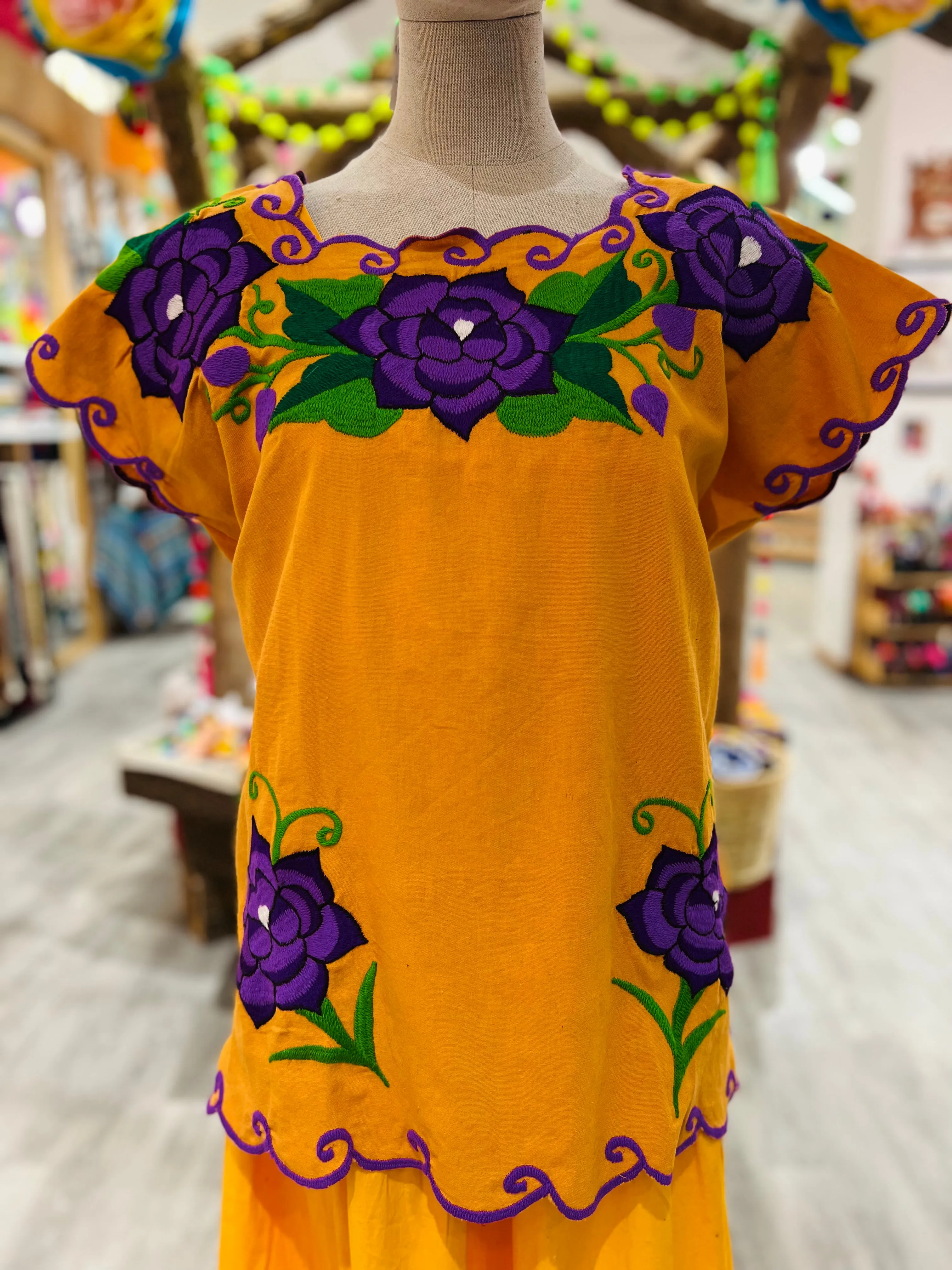 Chiapas "Flor" Blouse