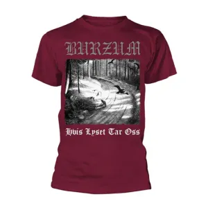 CLEARANCE - T-Shirt - Burzum - HVIS LYSET TAR OSS - Maroon