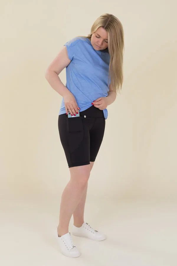 Comfort Max Black 2 Pocket Cycling Leggings