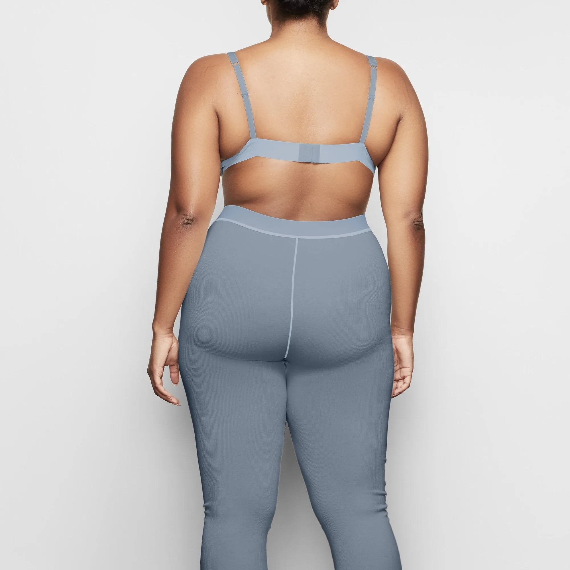 COTTON RIB LEGGING | KYANITE