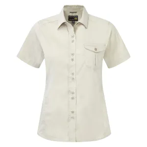 Craghoppers Womens Shirt - White Kiwi Short-Sleeved