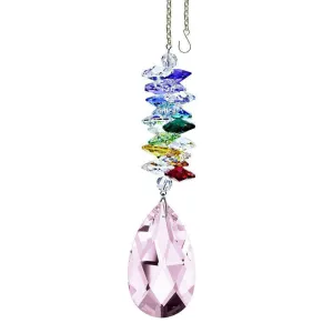 Crystal Ornament Rosaline Crystal Almond Prism Colorful Swarovski Crystals 5-inch