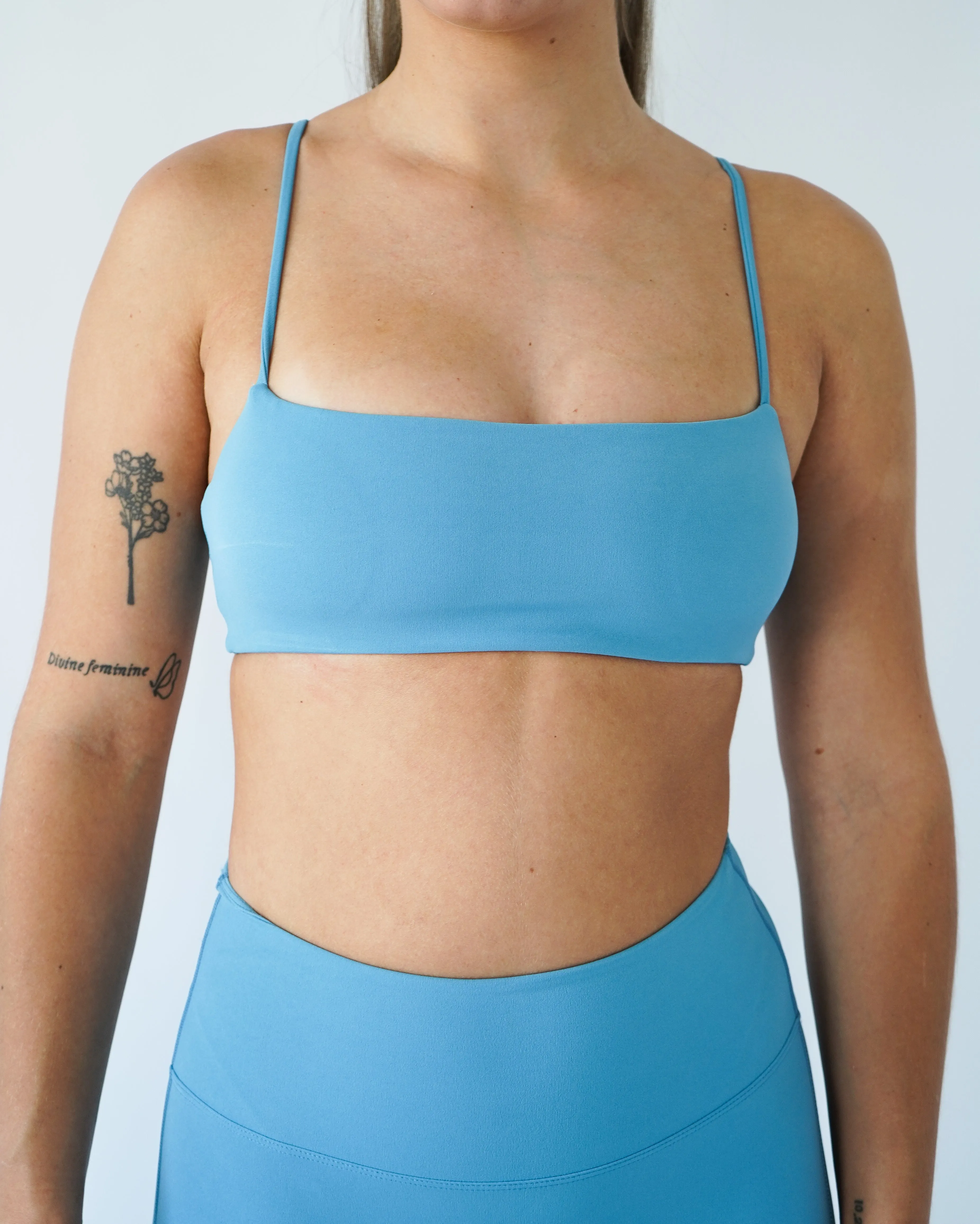 Define Bandeau Sports Bra - Sky