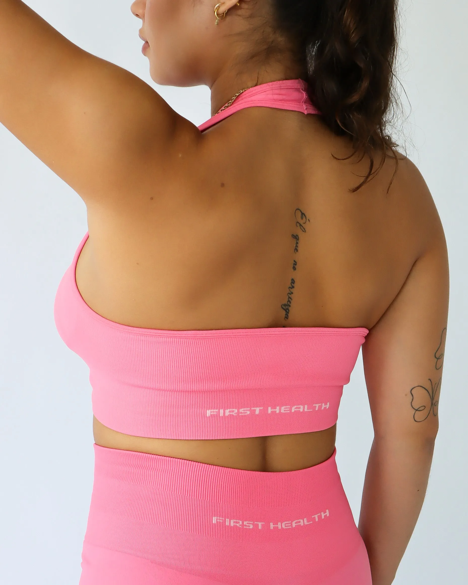 Enhance Halter Top - Coral