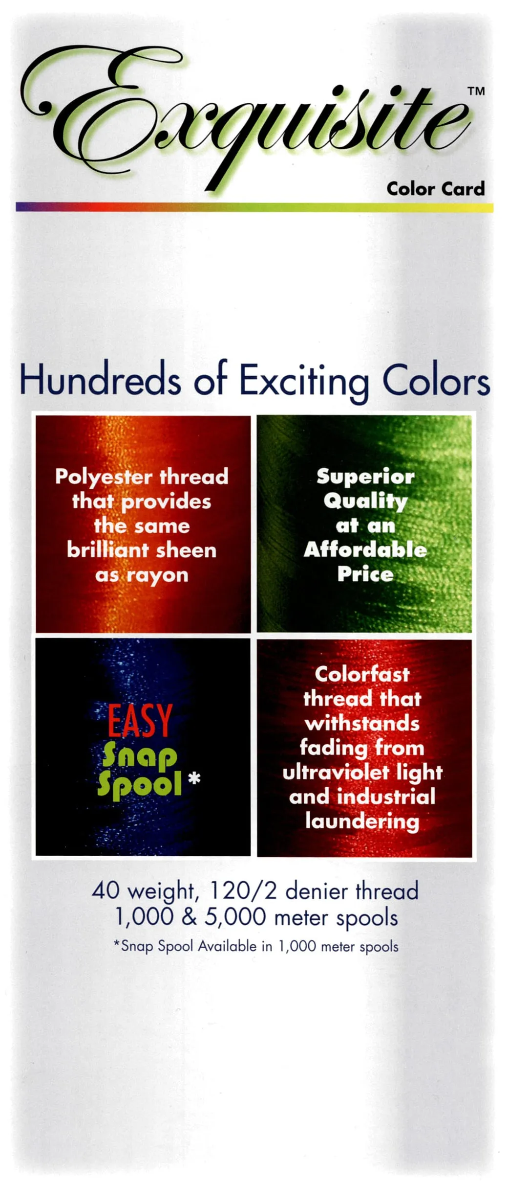 Exquisite® Thread Color Chart