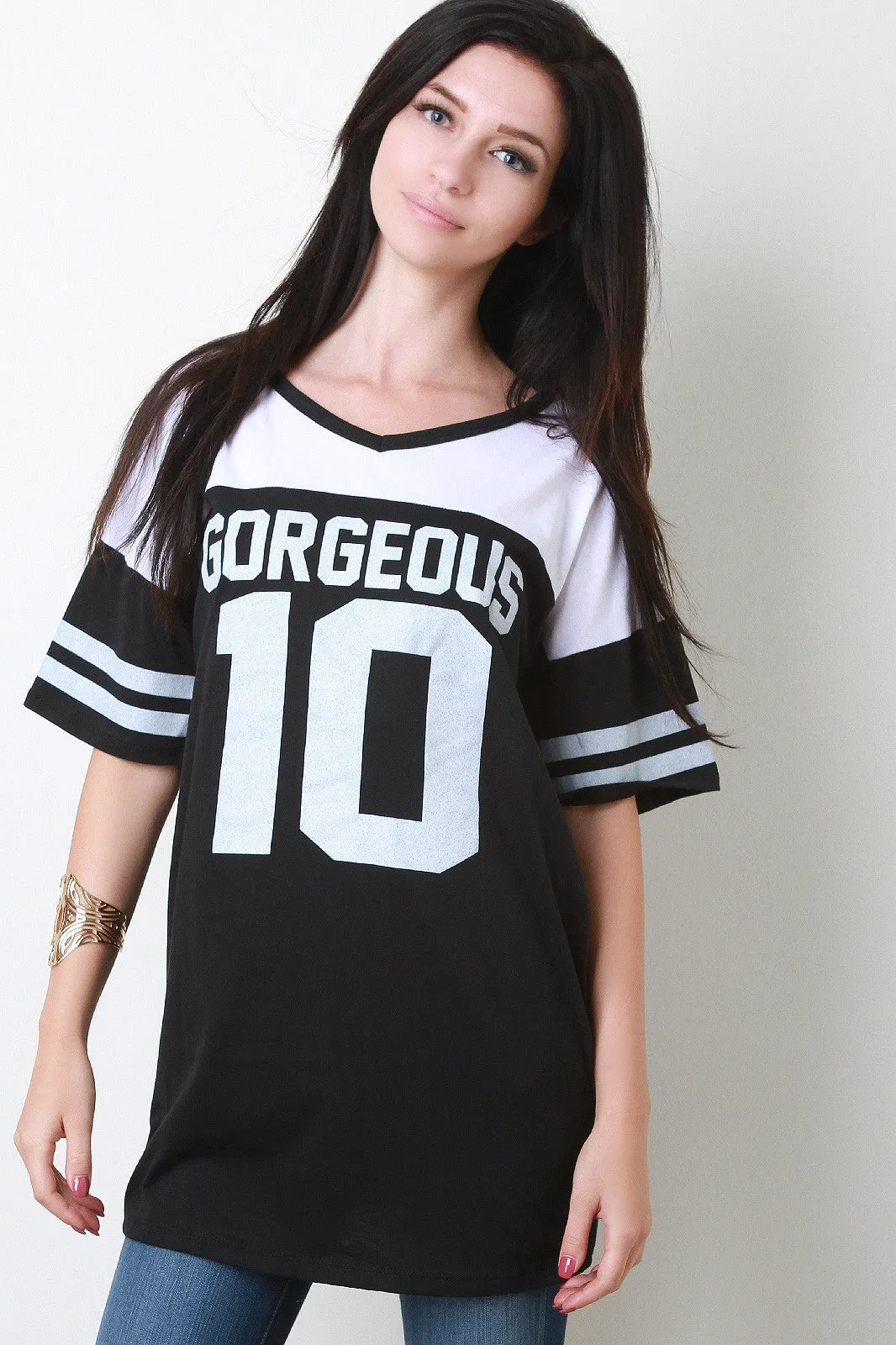 Gorgeous 10 Sports Jersey Top