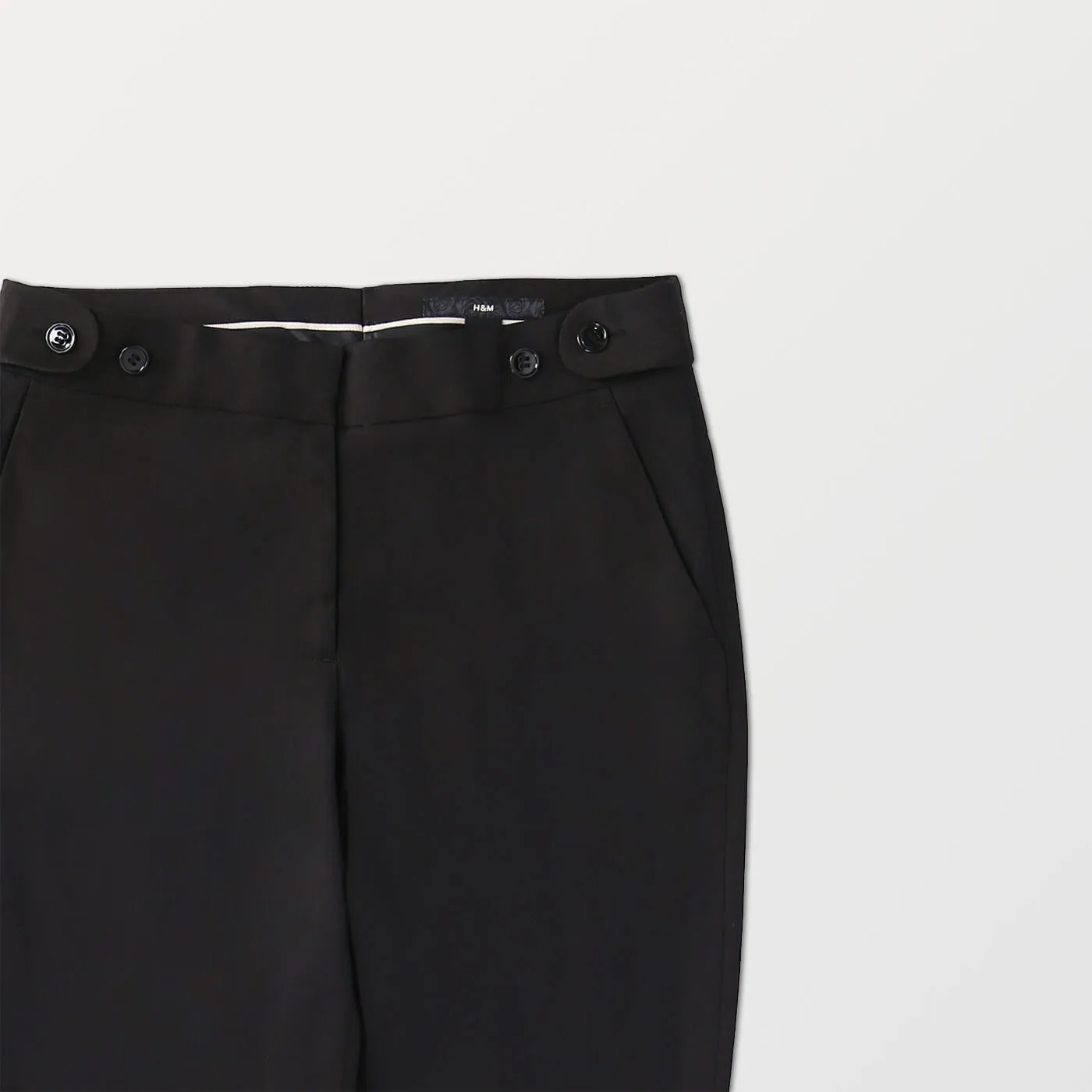 H&M Black Flared Trousers