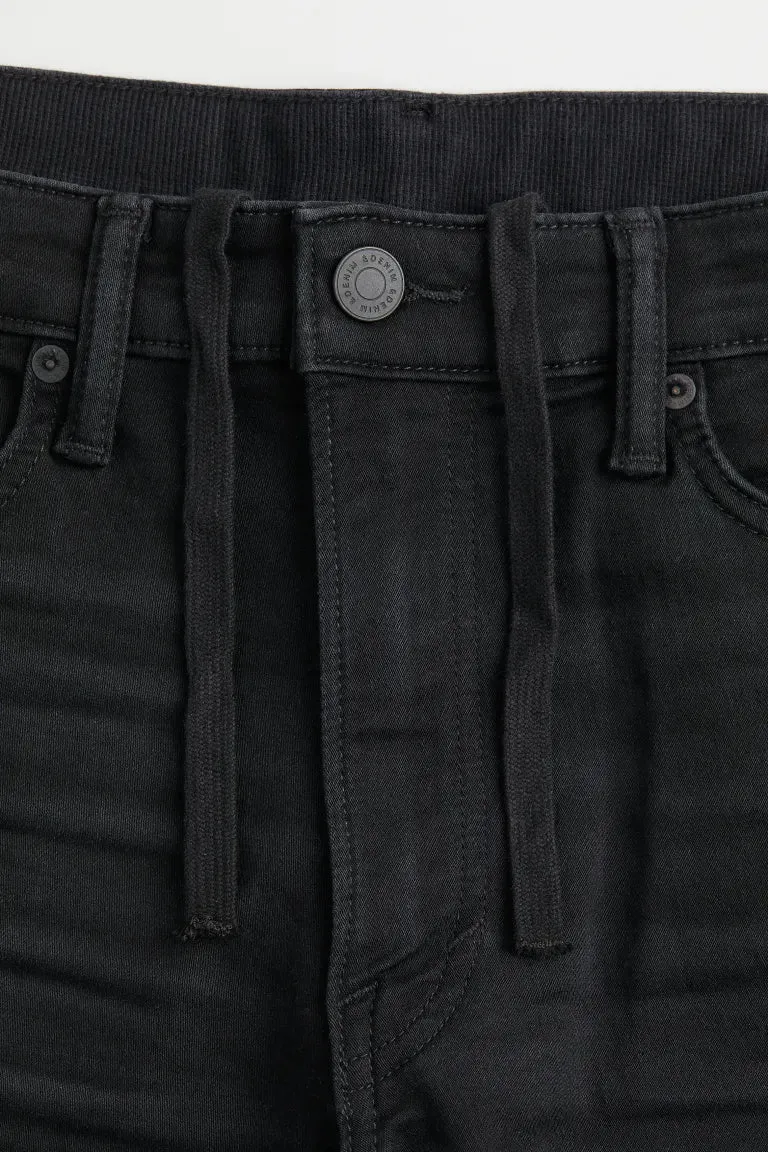 H&M Hybrid Regular Denim Shorts, Black