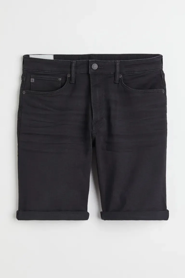 H&M Hybrid Regular Denim Shorts, Black