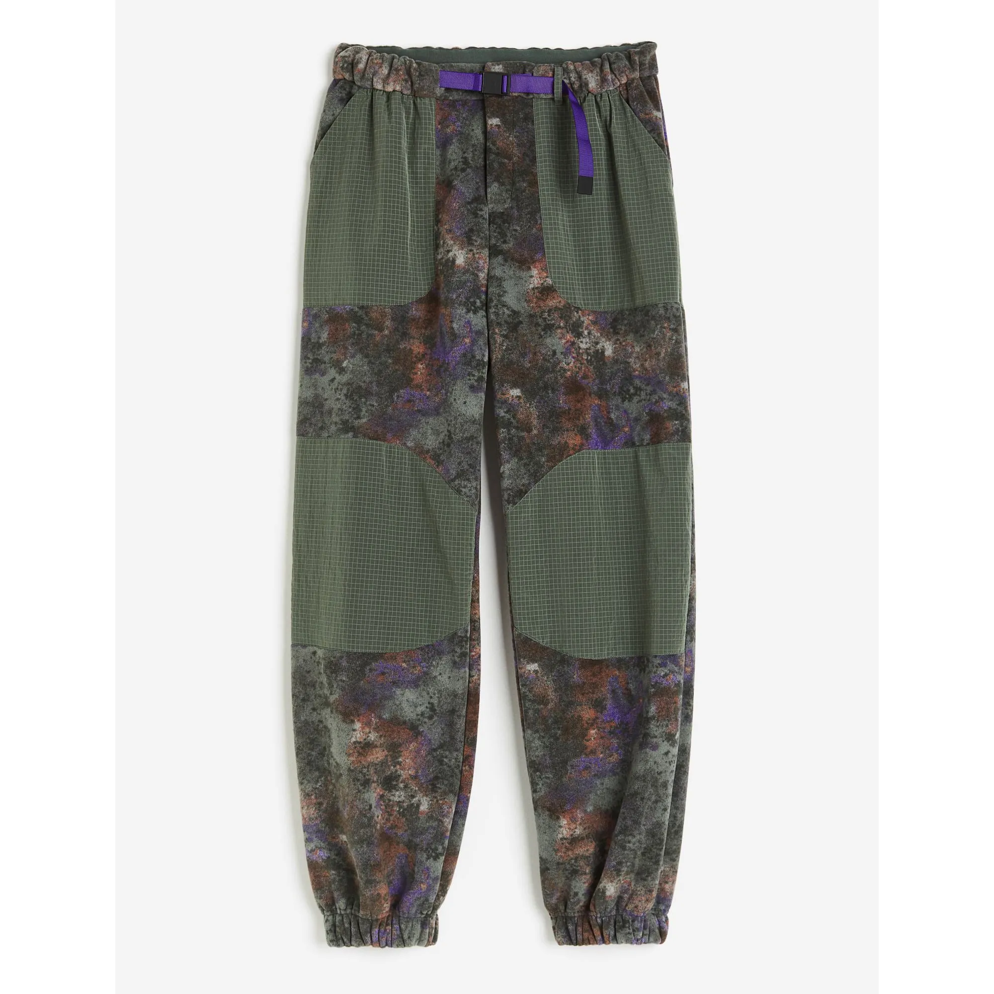 H&M Move Patterned Joggers, dark green