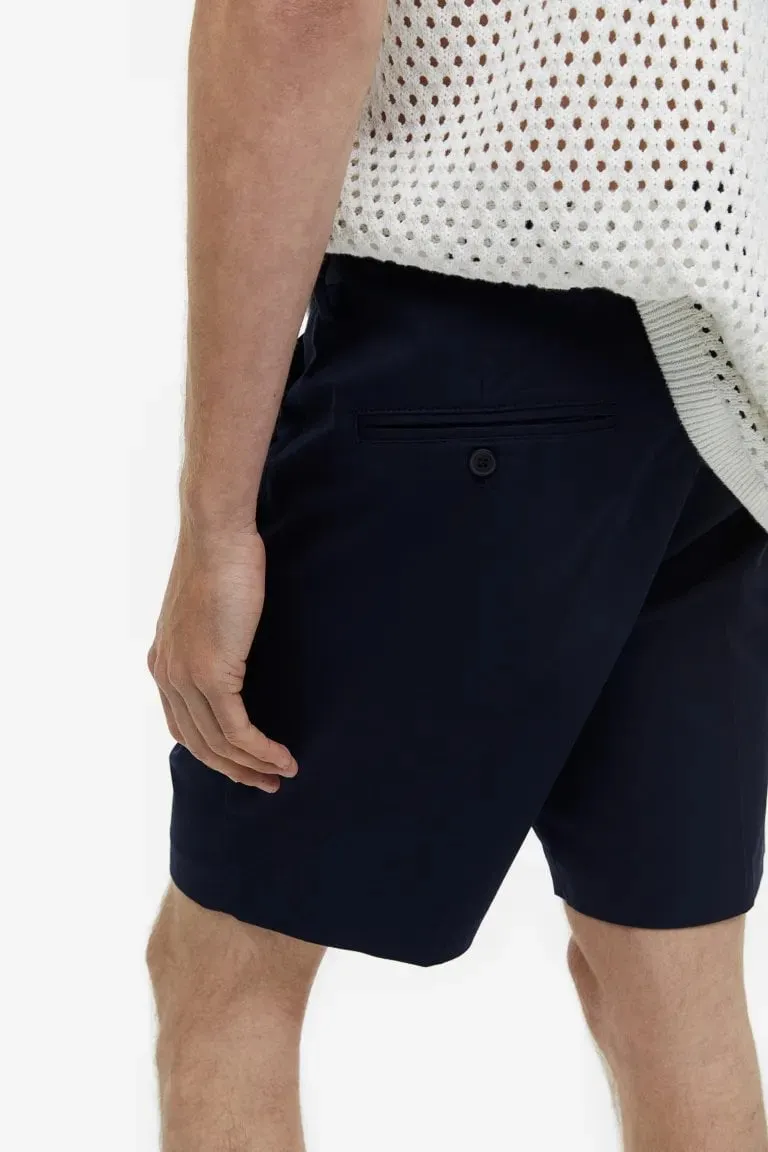 H&M Regular Fit Chino shorts, dark blue