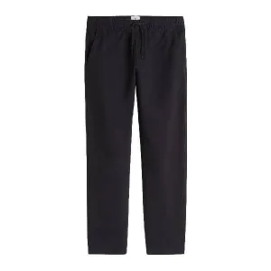 H&M Relaxed Fit Twill Pull-on Pants, black