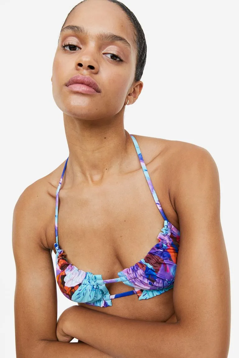 H&M ruffled bikini top