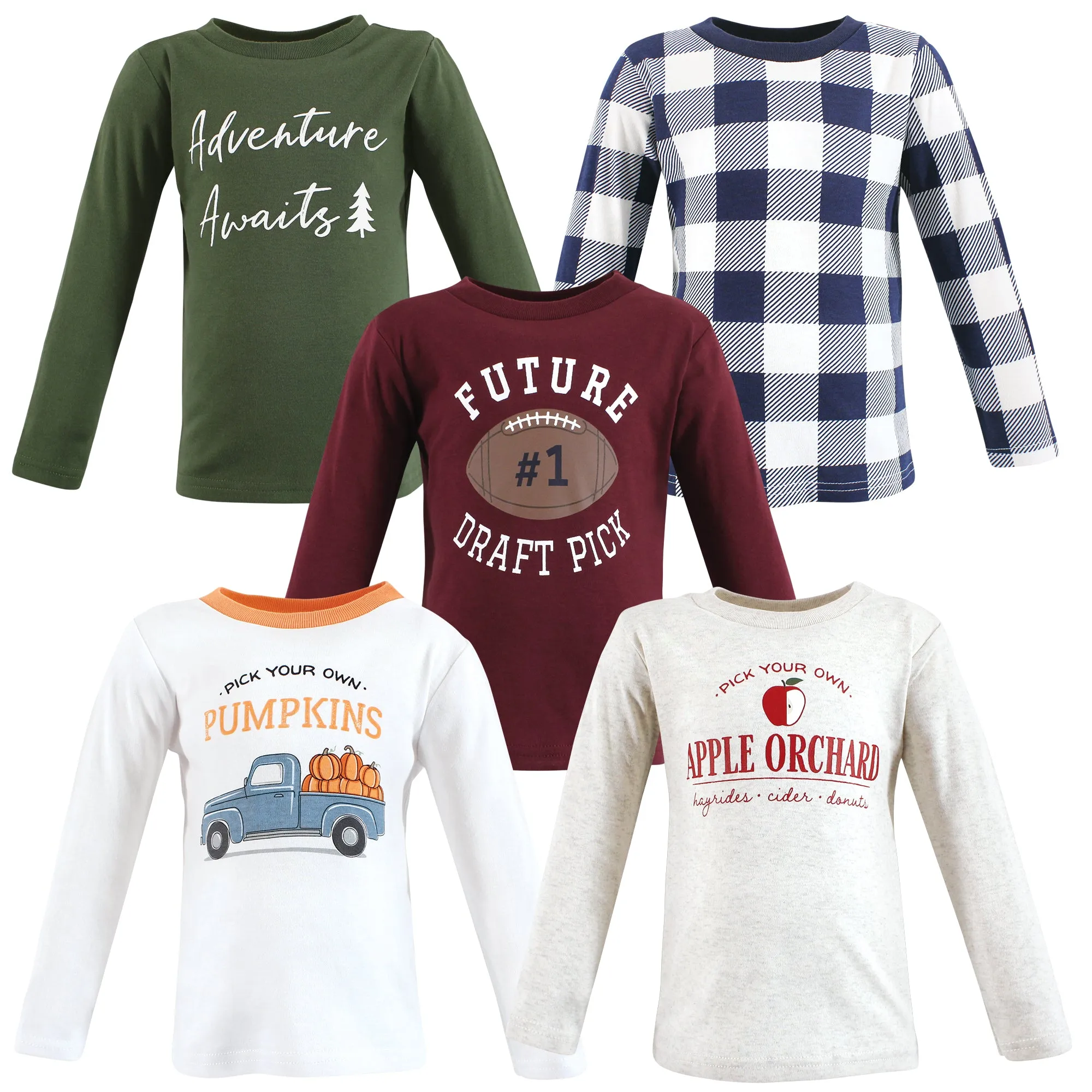 Hudson Baby Long Sleeve T-Shirts, Fall Activities