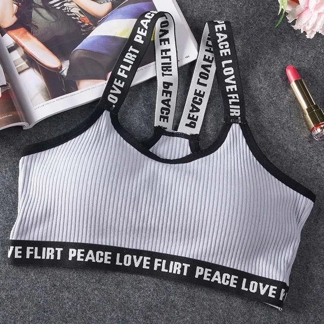 Letter Sports Bra