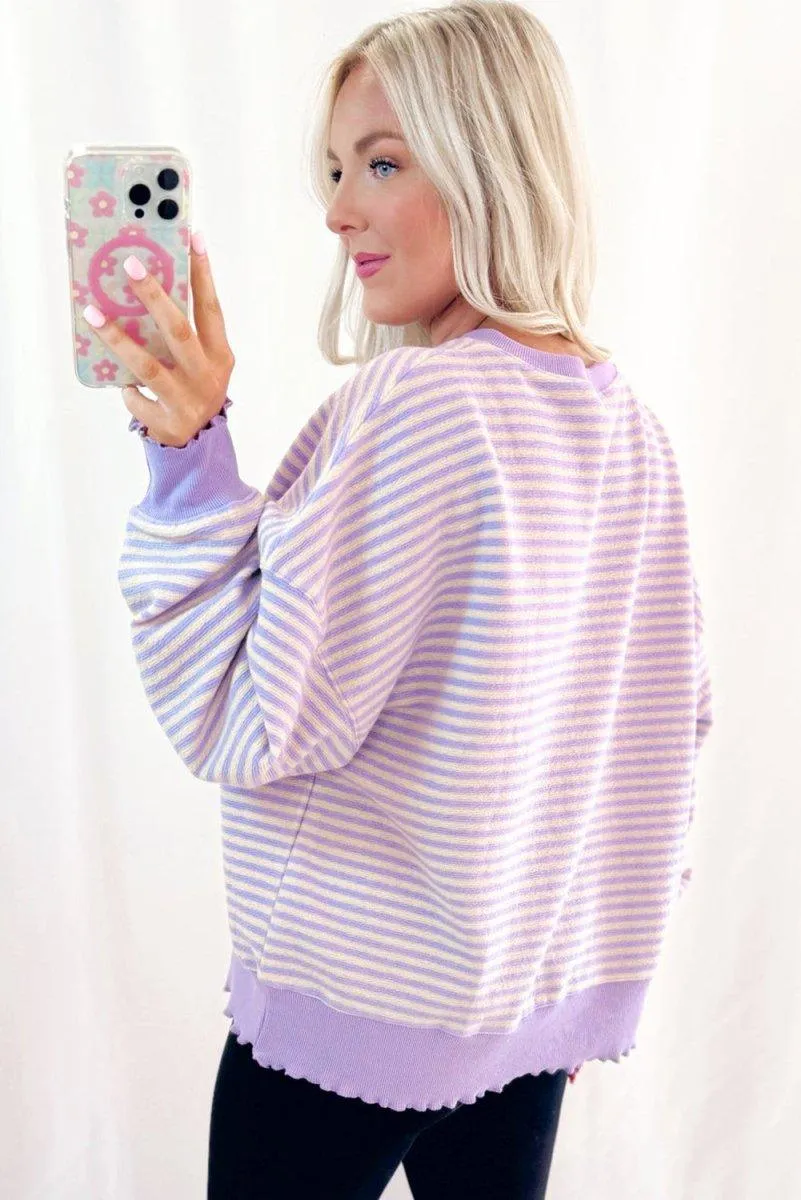 Lilac Stripe Sweater