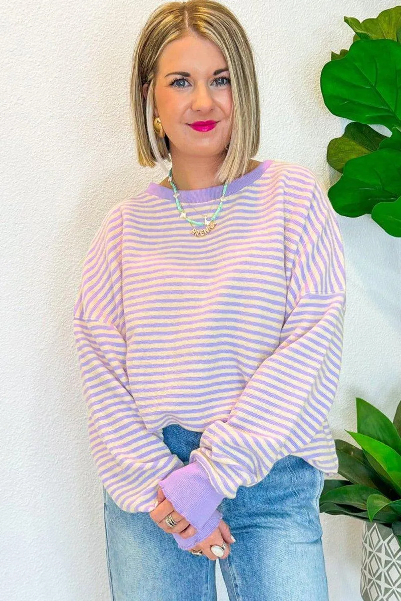 Lilac Stripe Sweater