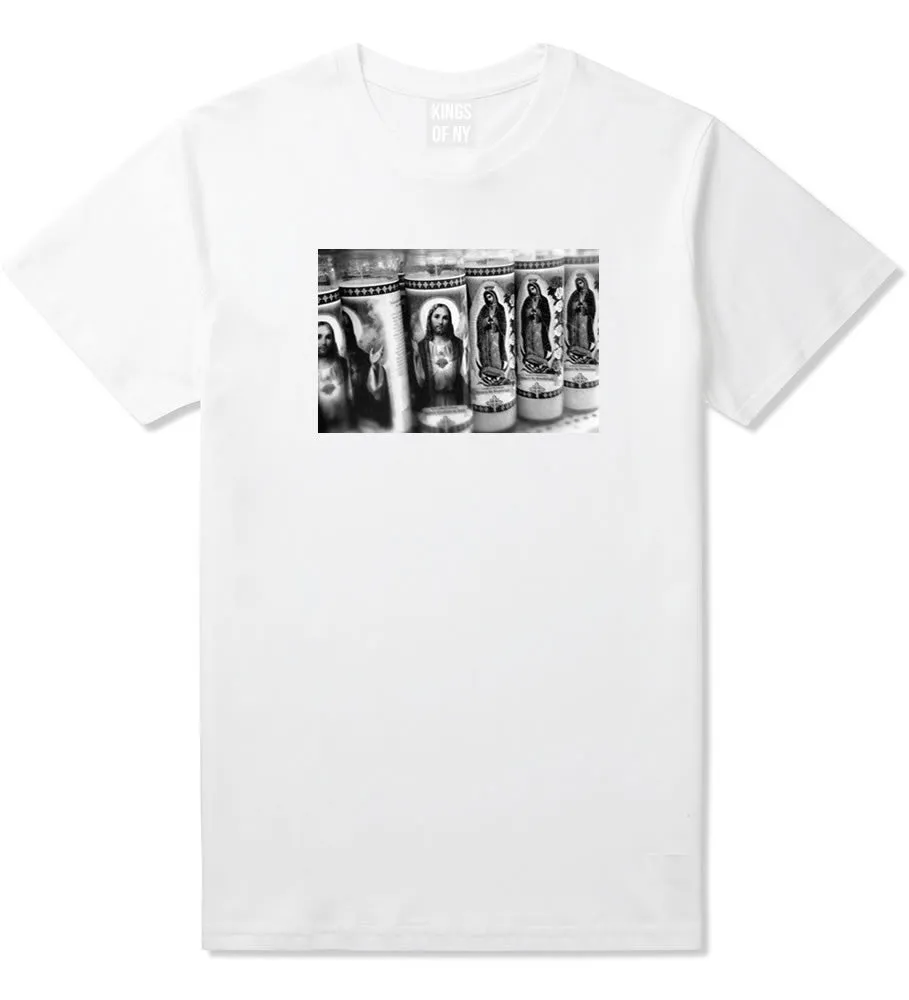 Religious Candles Photography by John Ramos T-Shirt