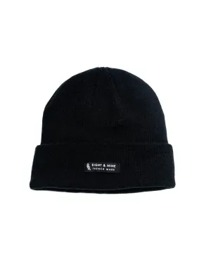 Ribbed Dock Beanie Black