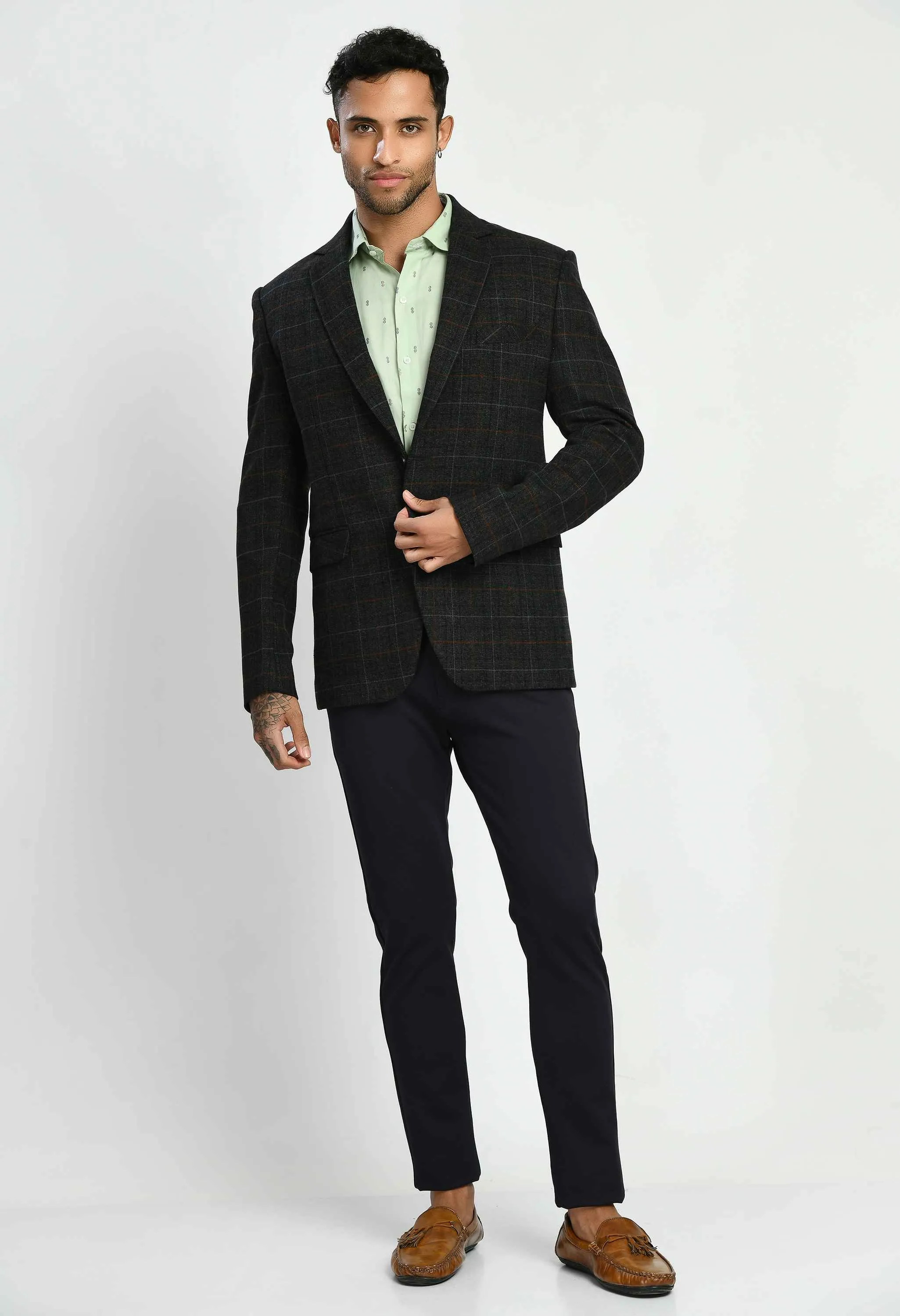 Single Breasted Slim Fit Blazer