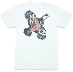 Southern Quail: Short Sleeve T-Shirt - White