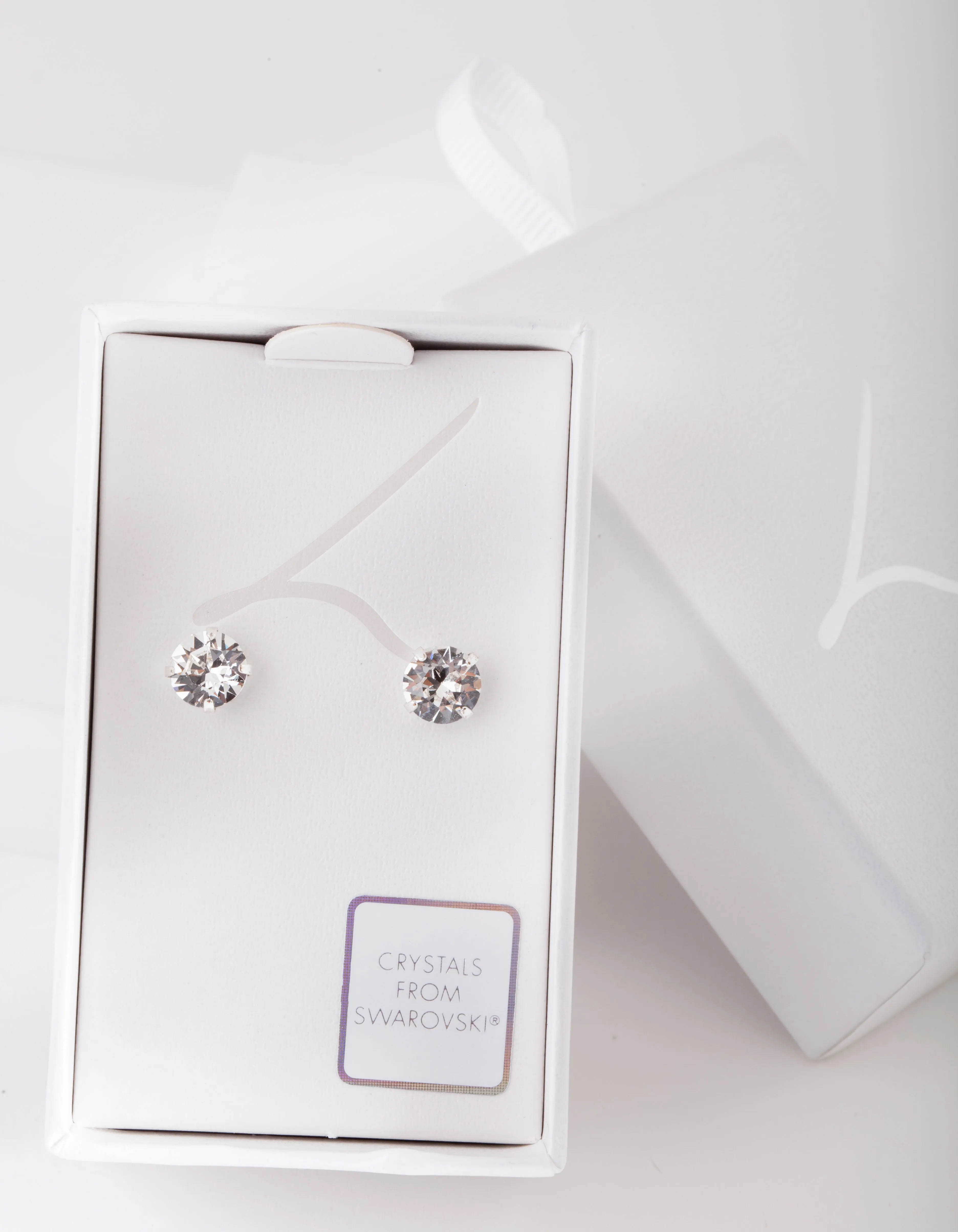 Swarovski 7mm Silver Stud Earring