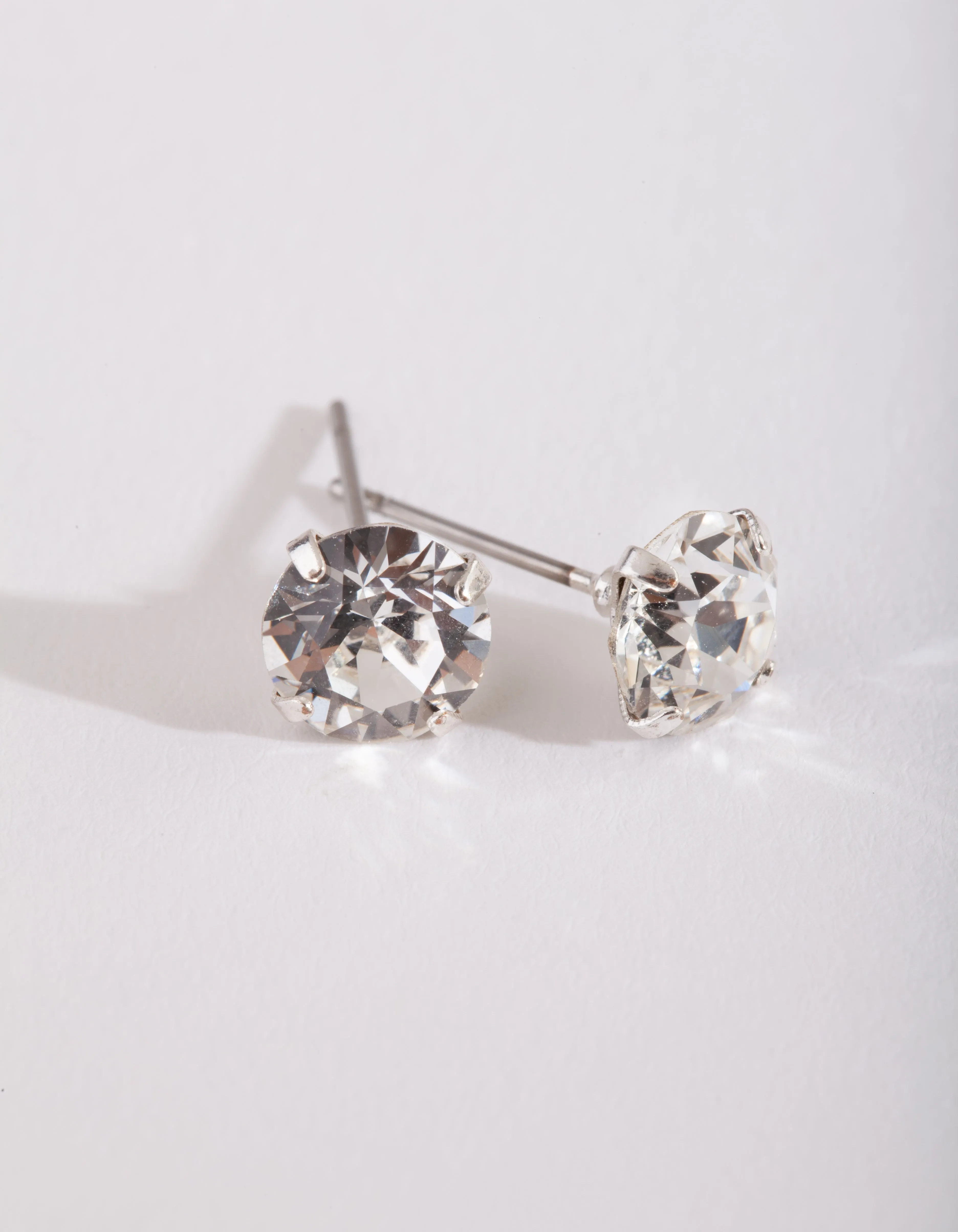 Swarovski 7mm Silver Stud Earring