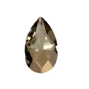 Swarovski Strass Crystal 2.5 inches Golden Teak Almond prism