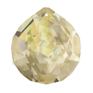 Swarovski Strass Crystal 30mm Golden Teak Faceted Ball prism