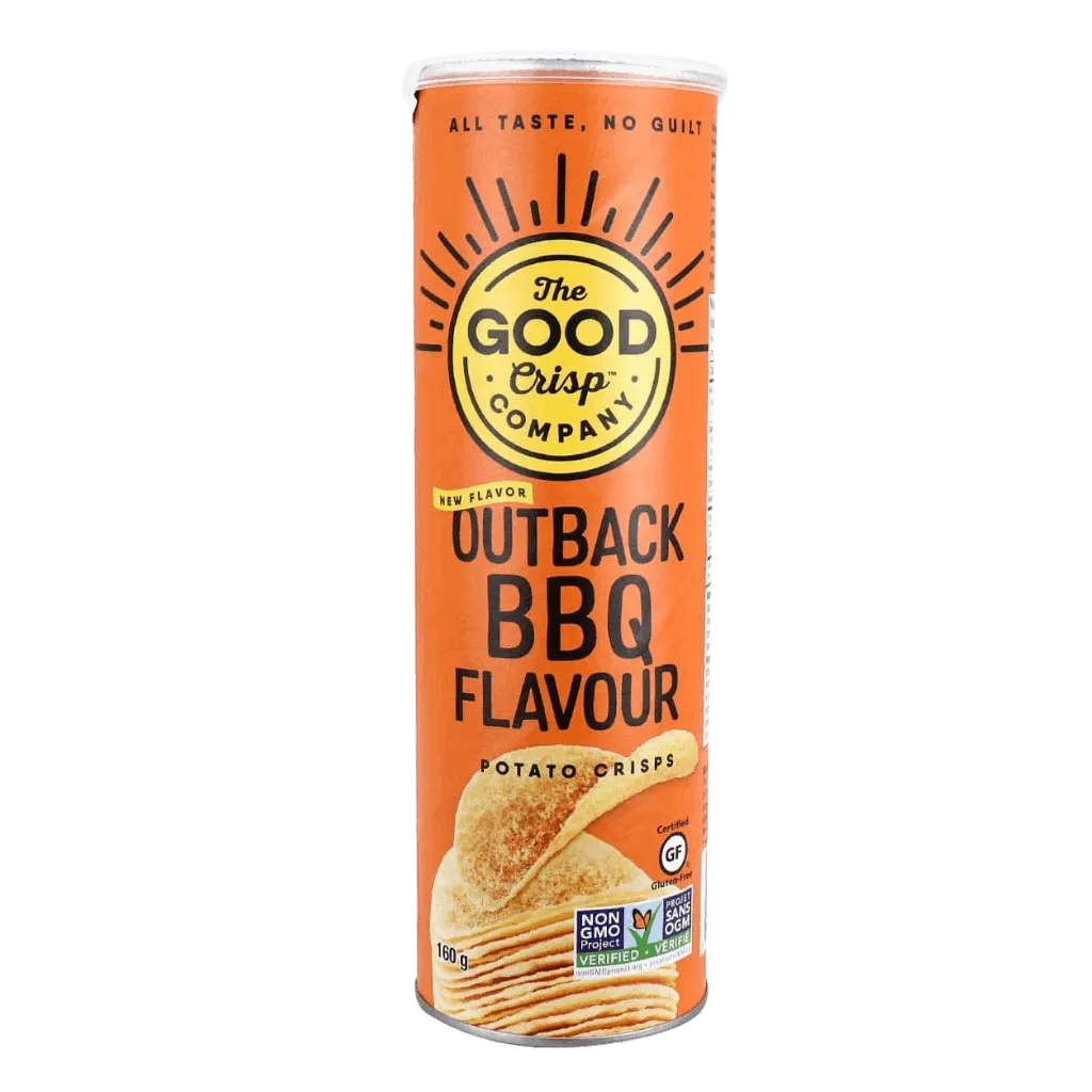 The Good Crisp Company Outback BBQ Flavour Potato Crisps 160g