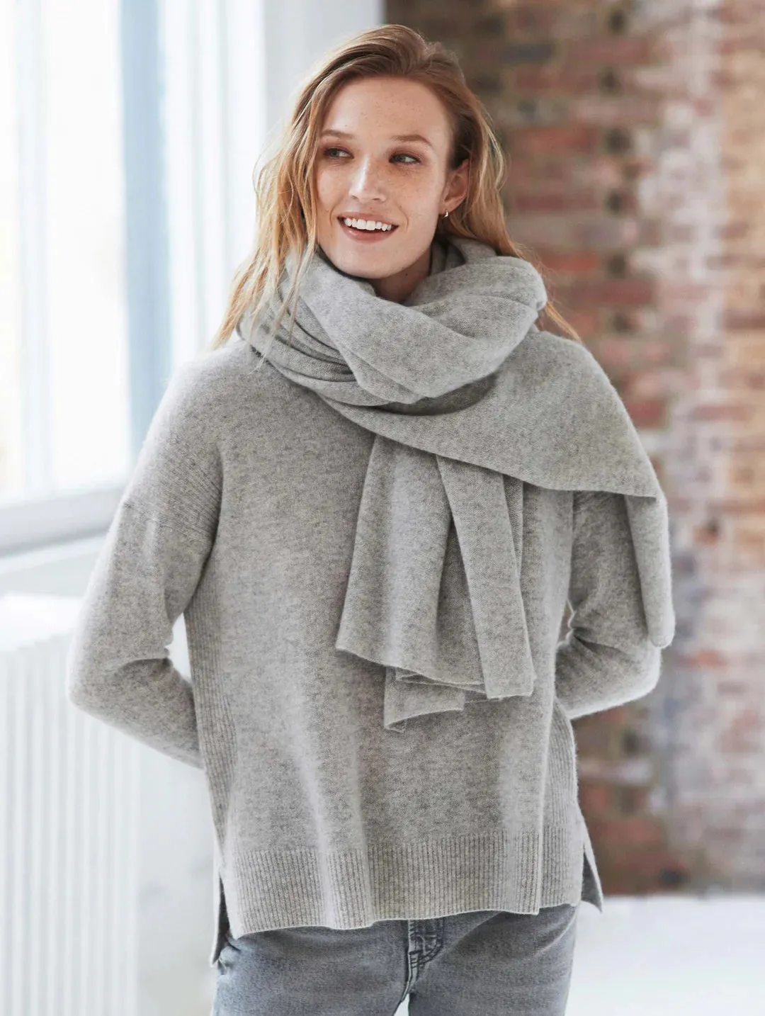 White   Warren Cashmere Wrap