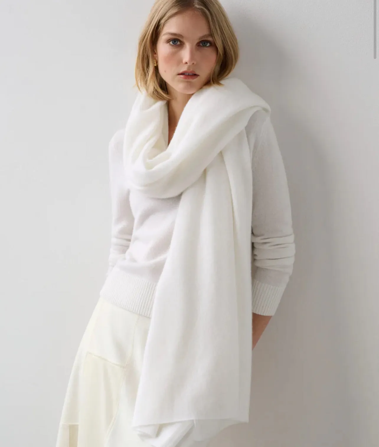 White   Warren Cashmere Wrap