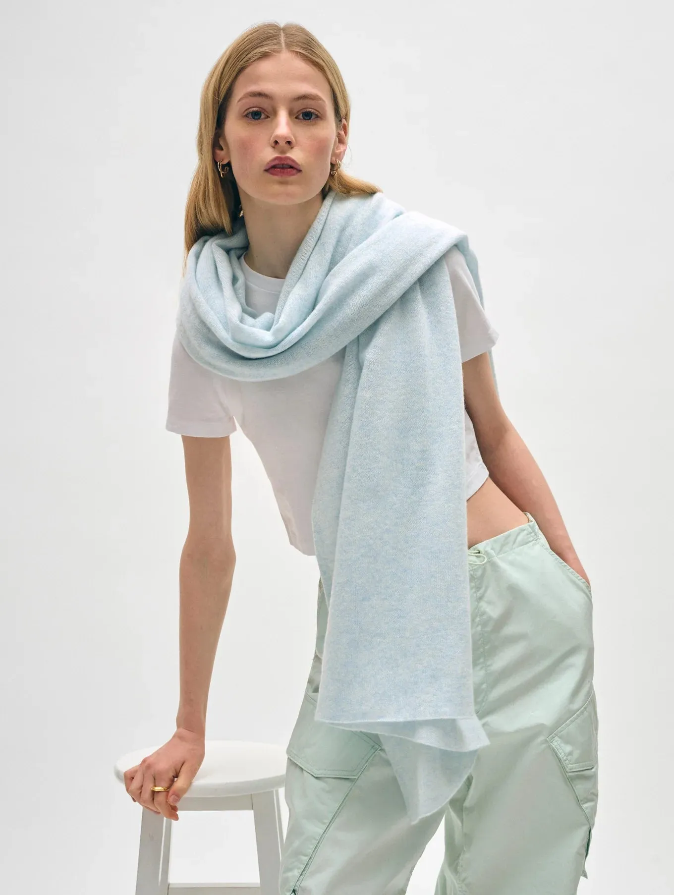 White   Warren Cashmere Wrap