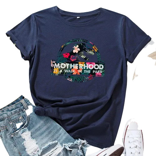 Women Letter Printed Graphic T Shirts